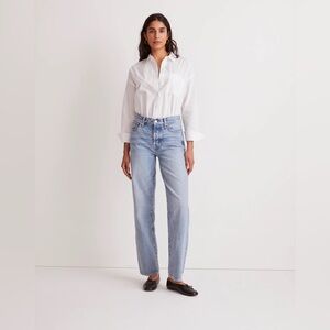Madewell low slung straight jeans